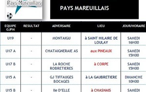 Match Groupement du 13 et 14 décembre