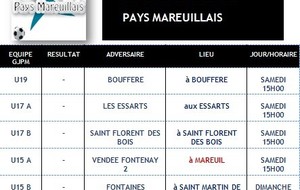Match du Groupement du 17 et 18 Janvier