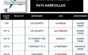 Match Groupement du Week end 
