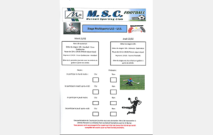 Stage Vacances de Février