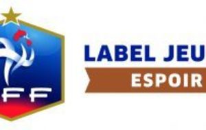 LABEL ESPOIR FFF POUR L'ECOLE DE FOOTBALL!