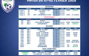 Matchs du week-end