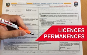 Permanences licences 2020-2021