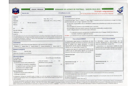 SIGNATURES DES LICENCES
