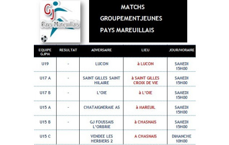 Match du Groupement 