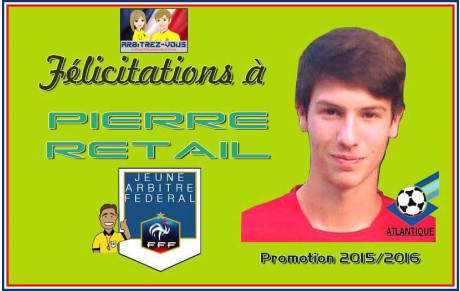 FÉLICITATIONS A NOTRE JEUNE ARBITRE
