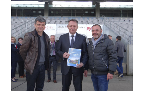 Visite du Ministre des sports au match U15 Région