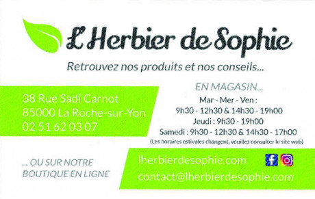 L'HERBIER DE SOPHIE